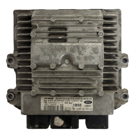 FORD FIESTA ECU / 2S6A-12A650-BK / 5WS40027J-T / SID802 / 1BSE/ J38AC / SIEMENS