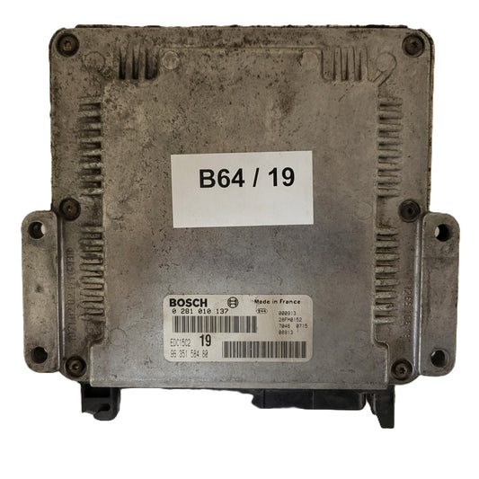 CITREON XSARA PICASSO ECU / 0281010137 / EDC15C2 / 9635158480 / BOSCH