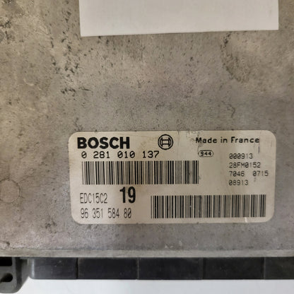 CITREON XSARA PICASSO ECU / 0281010137 / EDC15C2 / 9635158480 / BOSCH