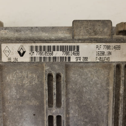 RENAULT TWINGO ECU / 7700105560 / 7700114698 / 7700114699 / SFR 200 /