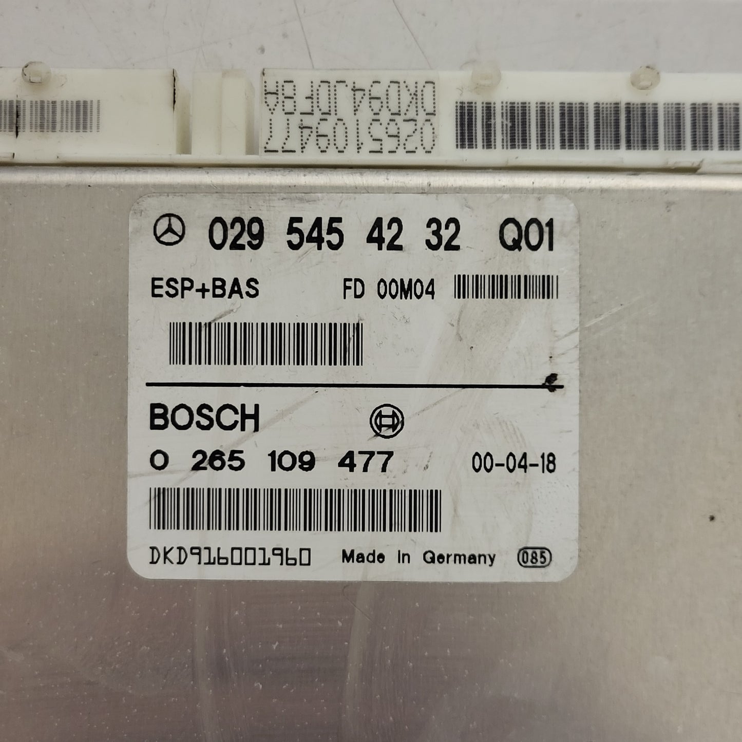 Mercedes A-Class W168 ESP ECU / 0295454232 / 0265109477 / BOSCH