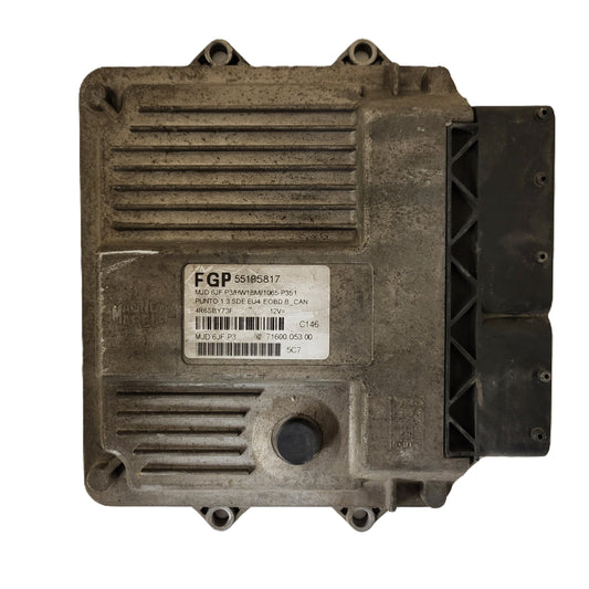 FIAT PUNTO ECU / MJD 6JF.P3 / 55195817 / HW1BM / 71600.053.00 / MAGNETI MARELLI