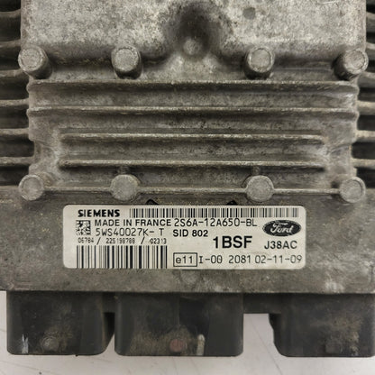 Ford ECU / 2S6A-12A650-BL / 5WS40027K-T / 1BSF / SID802 / J38AC / SIEMENS