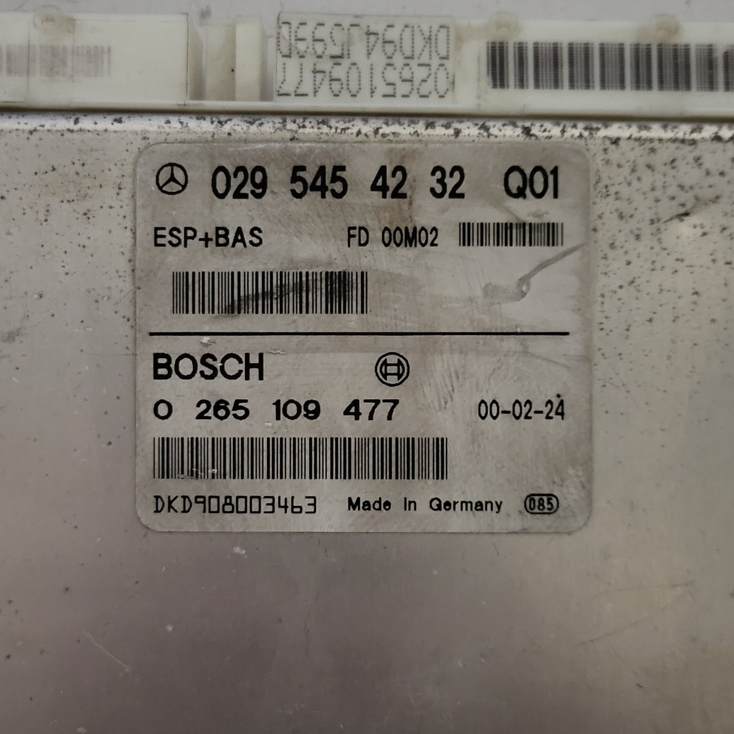 Mercedes A-Class W168 ESP ECU / 0295454232 / 0265109477 / BOSCH