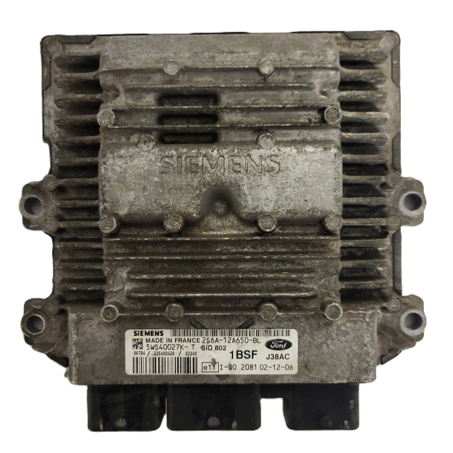 Ford ECU / 2S6A-12A650-BL / 5WS40027K-T / 1BSF / SID802 / J38AC / SIEMENS