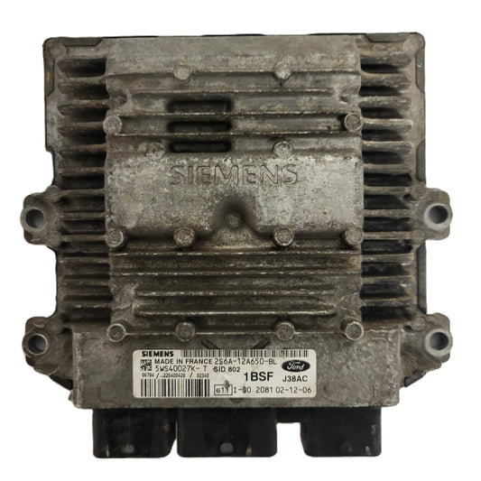 Ford ECU / 2S6A-12A650-BL / 5WS40027K-T / 1BSF / SID802 / J38AC / SIEMENS