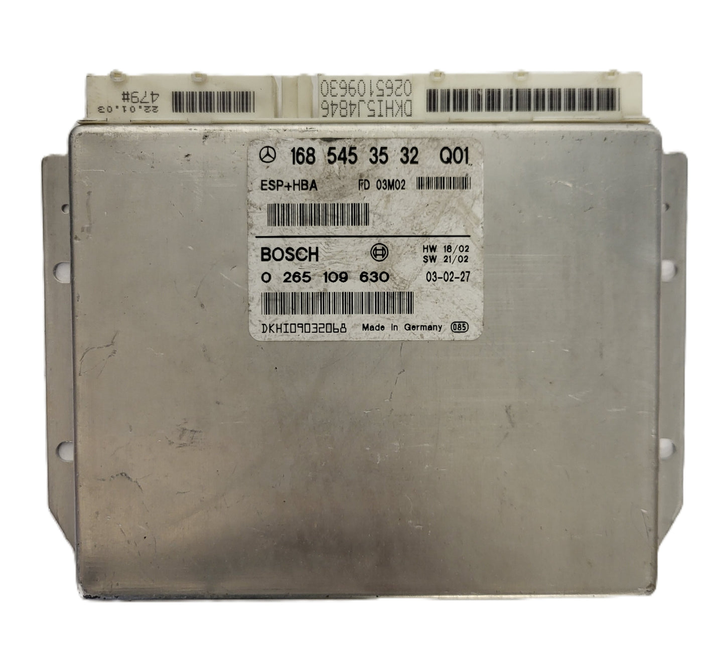 MERCEDES-BENZ A CLASS W168 ESP ECU / 1685453532 / 0265109630 / BOSCH ESP+HBA