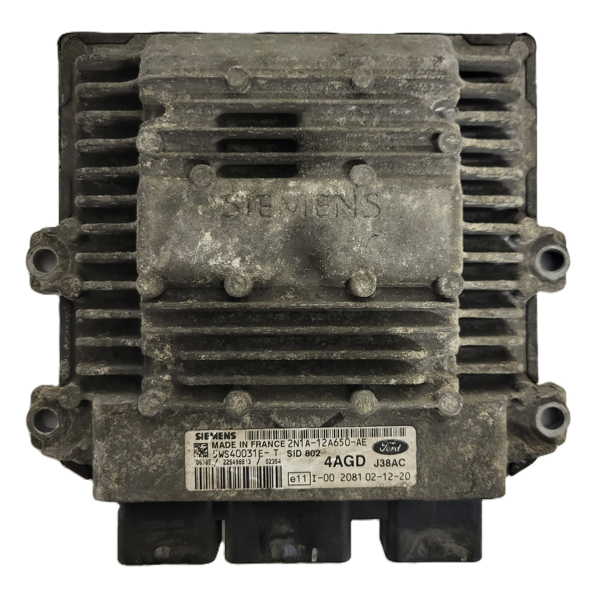 FORD FUSION ECU / 2N1A-12A650-AE / 5WS40031E-T / SID802 / 4AGD / SIEMENS - B65-09 - 1