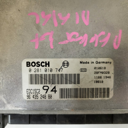 PEUGEOT 307 ECU / 0281010747 / EDC15C2 / 9643524880 / BOSCH