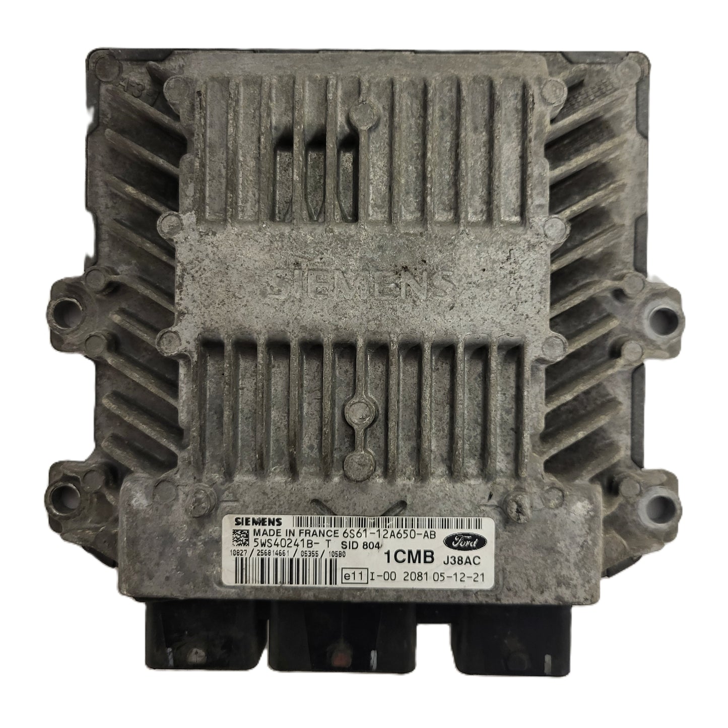 FORD FIESTA ECU / 6S61-12A650-AB / 5WS40241B-T / SID804 / 1CMB / SIEMENS