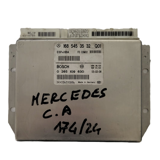 MERCEDES-BENZ A CLASS W168 ESP ECU / 1685453532 / 0265109630 / BOSCH ESP+HBA