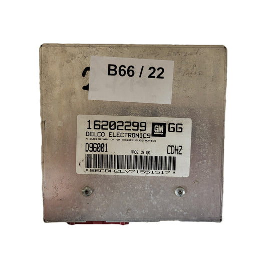 Opel VECTRA ECU / 16202299 / D96001 / CDHZ / DELCO