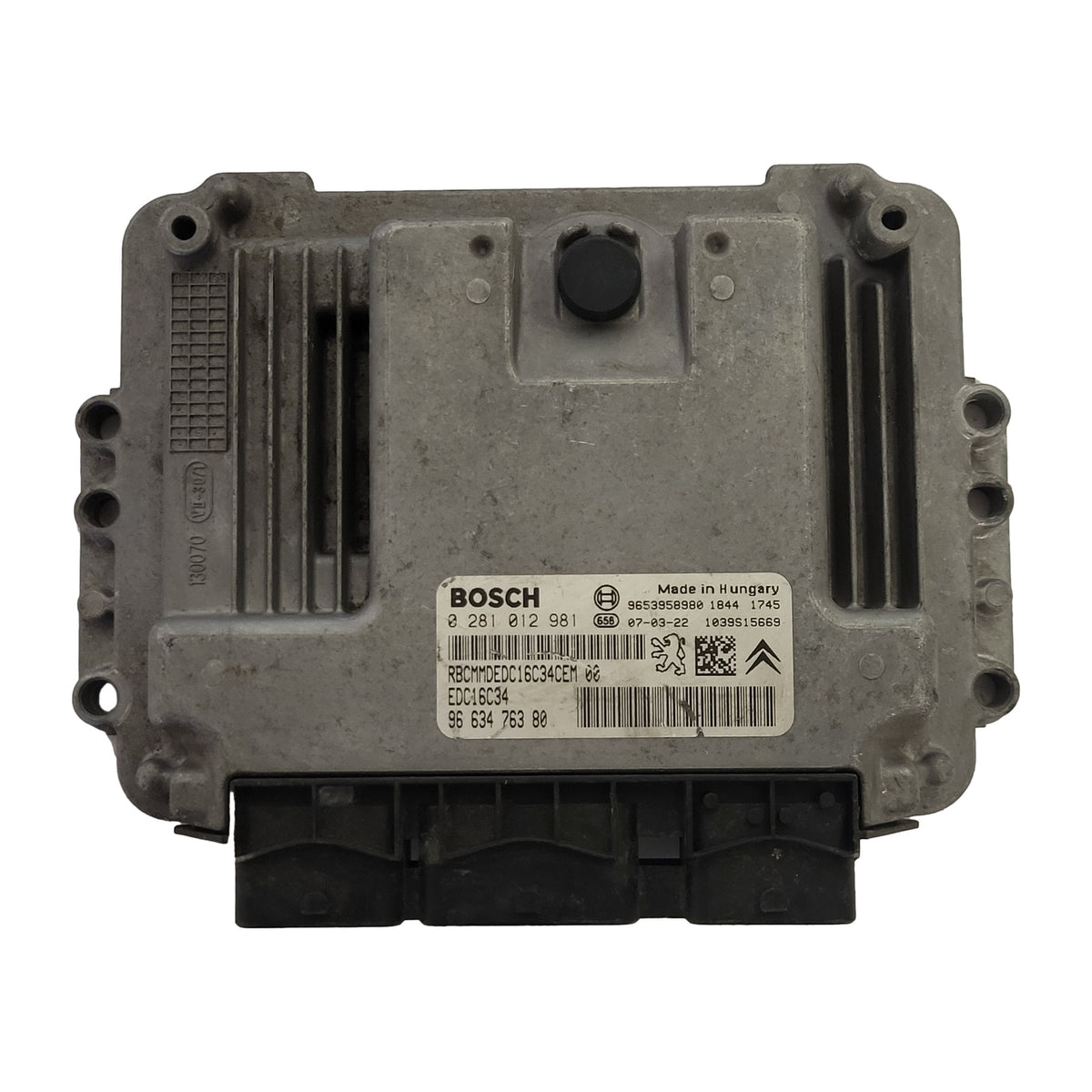 PEUGEOT CITROEN ECU / 0281012981 / 9663476380 / EDC16C34 / 9653958980 - B67-14 - 1