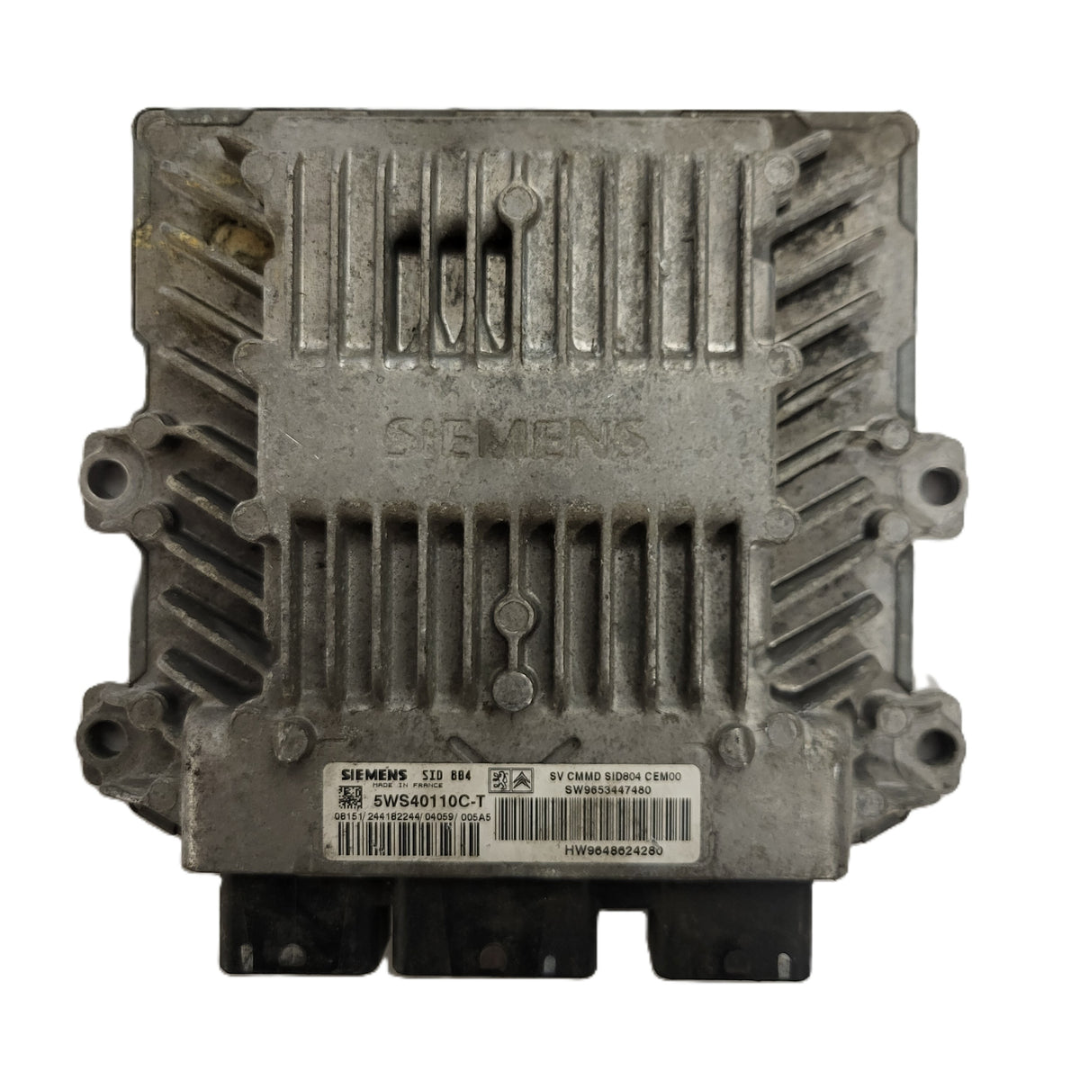 CITROEN ECU / 5WS40111C-T / SW 9653447380 / HW 96486524280 / SID804 SIEMENS - B67-21 - 1
