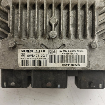 CITROEN ECU / 5WS40111C-T / SW 9653447380 / HW 96486524280 / SID804  SIEMENS