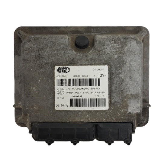 FIAT PANDA 1.1 ECU / 46817813 / IAW 4AF.P2 / 61600.625.01 / HW204 / MAGNETI MARELLI