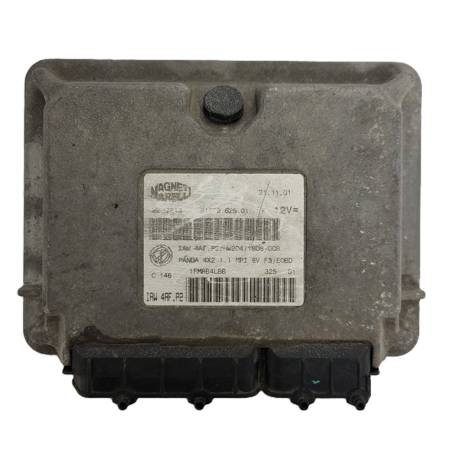 FIAT PANDA 1.1 ECU / 46817813 / IAW 4AF.P2 / 61600.625.01 / HW204 / MAGNETI MARELLI