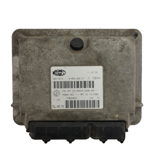 FIAT PANDA 1.1 ECU / 46817813 / IAW 4AF.P2 / 61600.625.01 / HW204 / MAGNETI MARELLI
