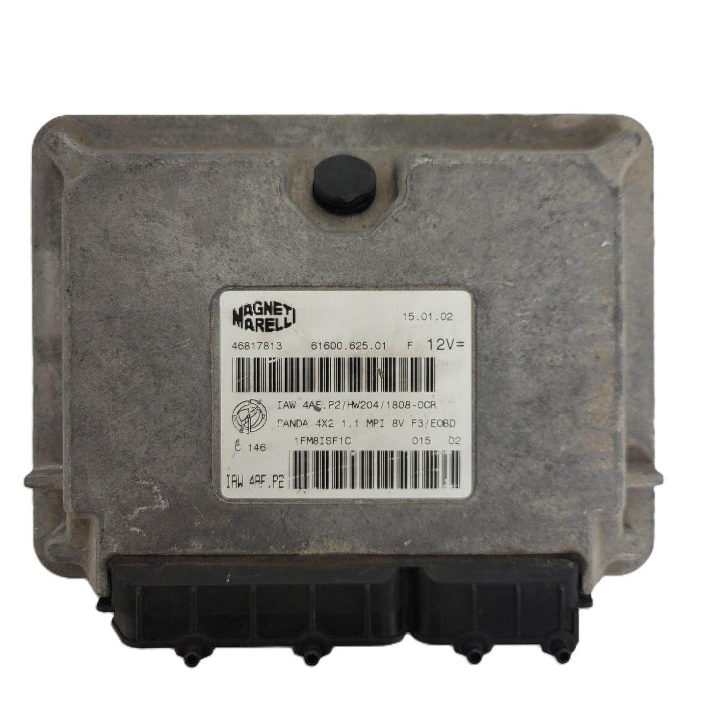 FIAT PANDA 1.1 ECU / 46817813 / IAW 4AF.P2 / 61600.625.01 / HW204 / MAGNETI MARELLI