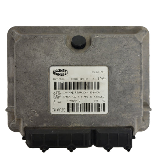FIAT PANDA 1.1 ECU / 46817813 / IAW 4AF.P2 / 61600.625.01 / HW204 / MAGNETI MARELLI