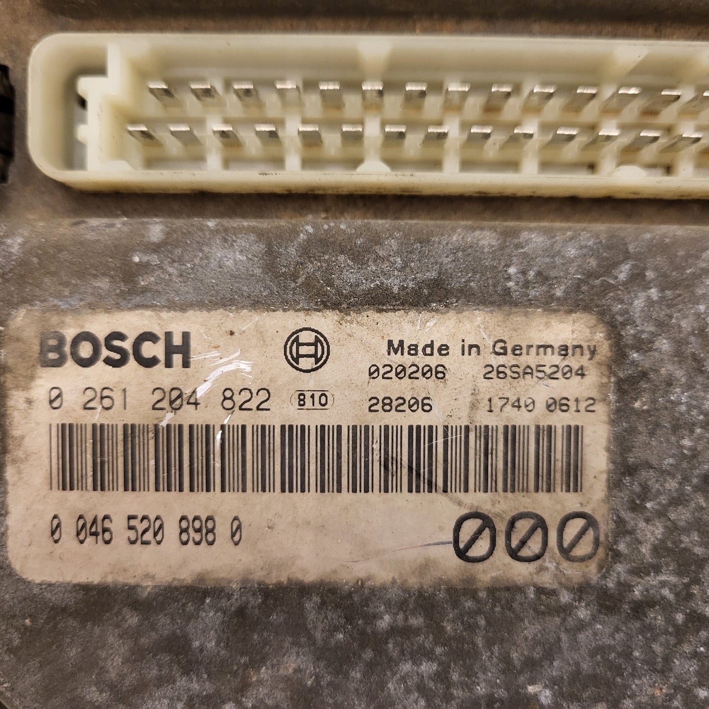 FIAT UNO ECU / 0261204822 / 00465208980 / BOSCH