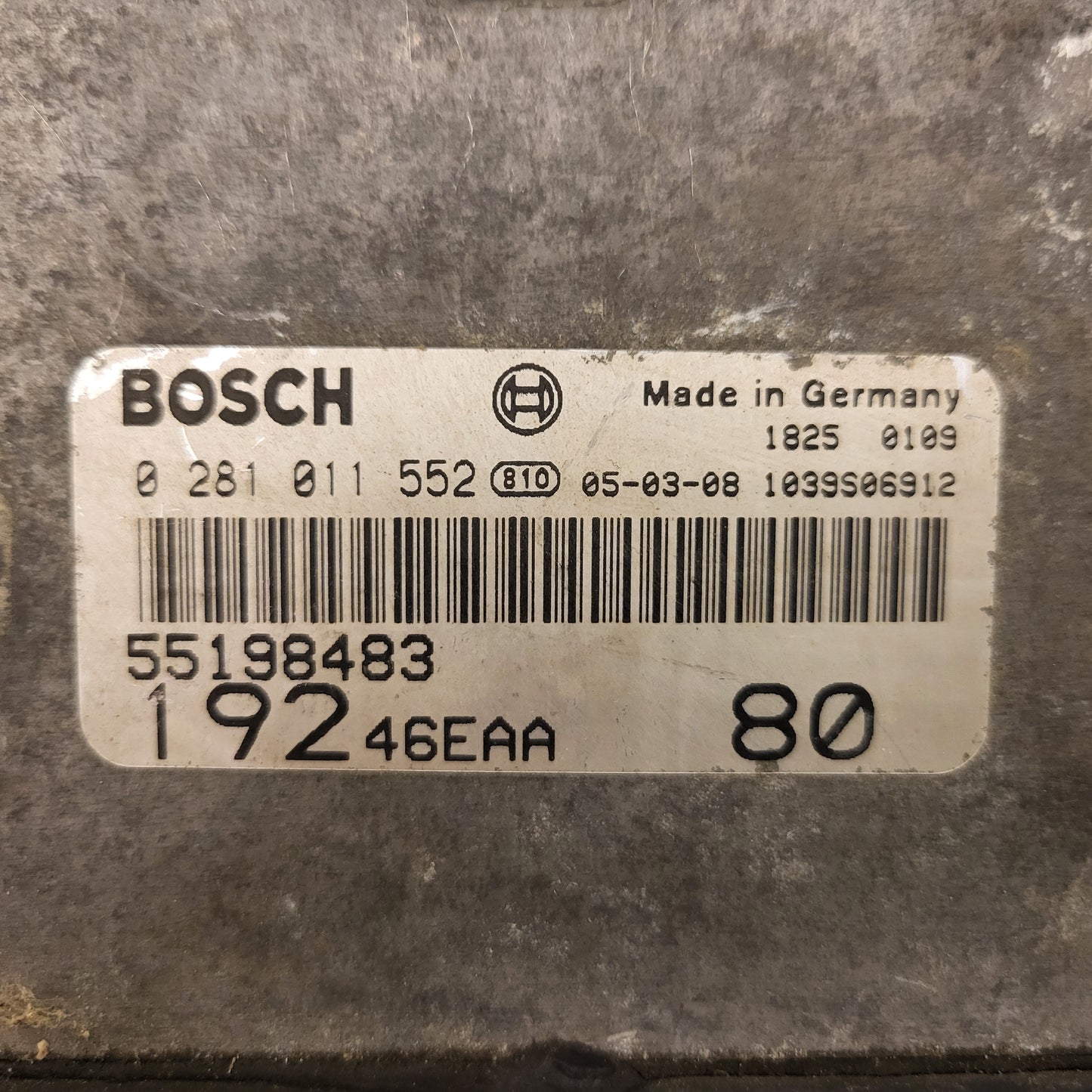 FIAT STILO ECU / 0281011552 / 55198483 / 1039S06912 / BOSCH