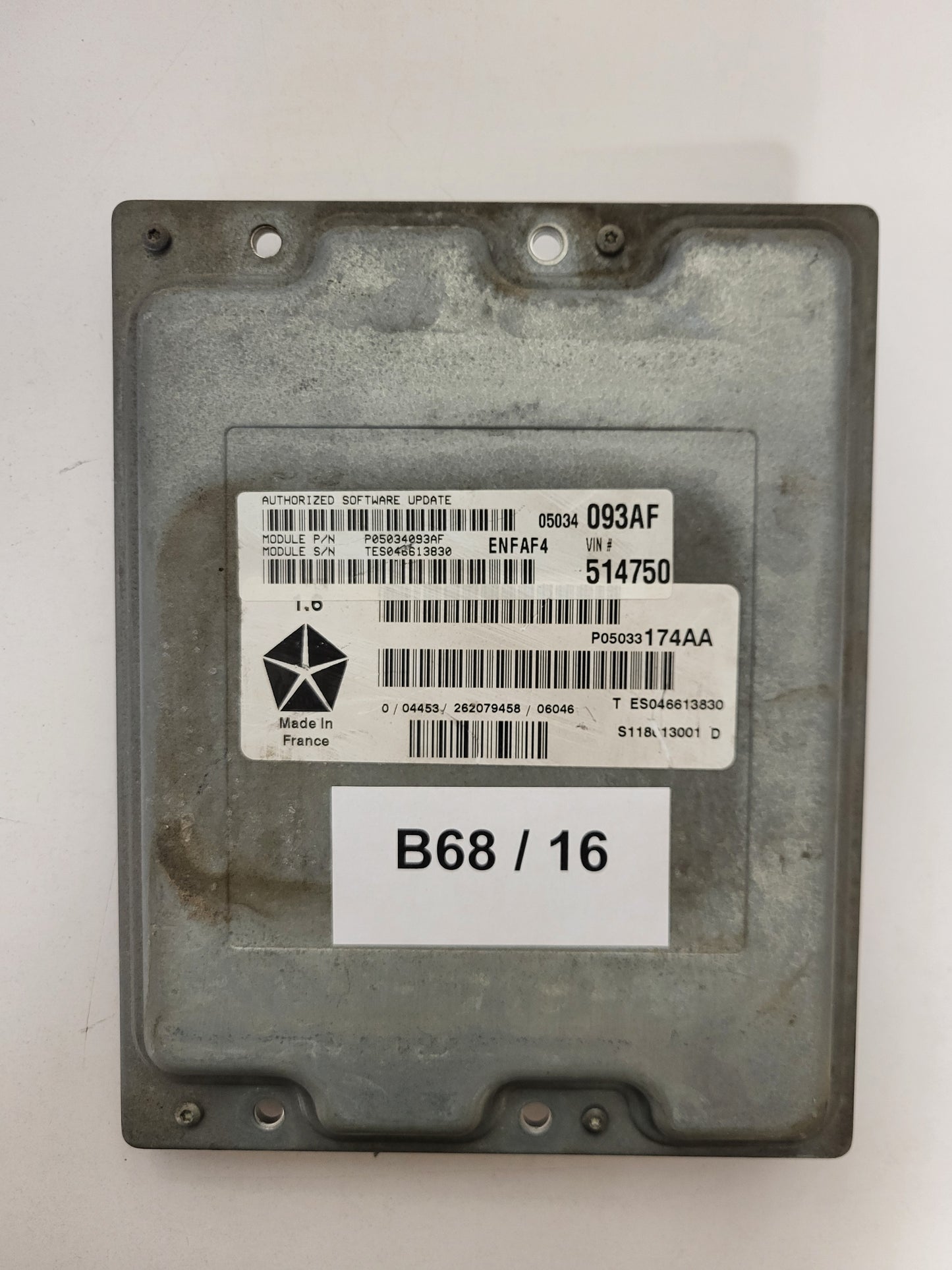 CHRYSLER PT CRYUSER ECU / S118013001D / TES046613830 / P05033174AA / SIEMENS