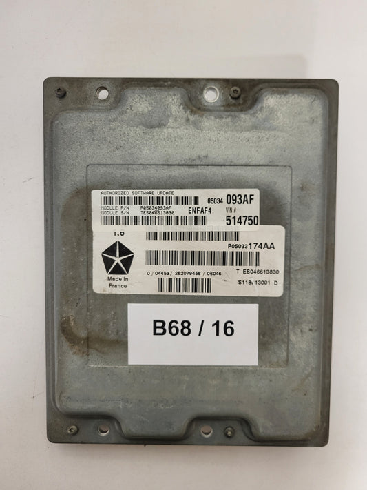 CHRYSLER PT CRYUSER ECU / S118013001D / TES046613830 / P05033174AA / SIEMENS