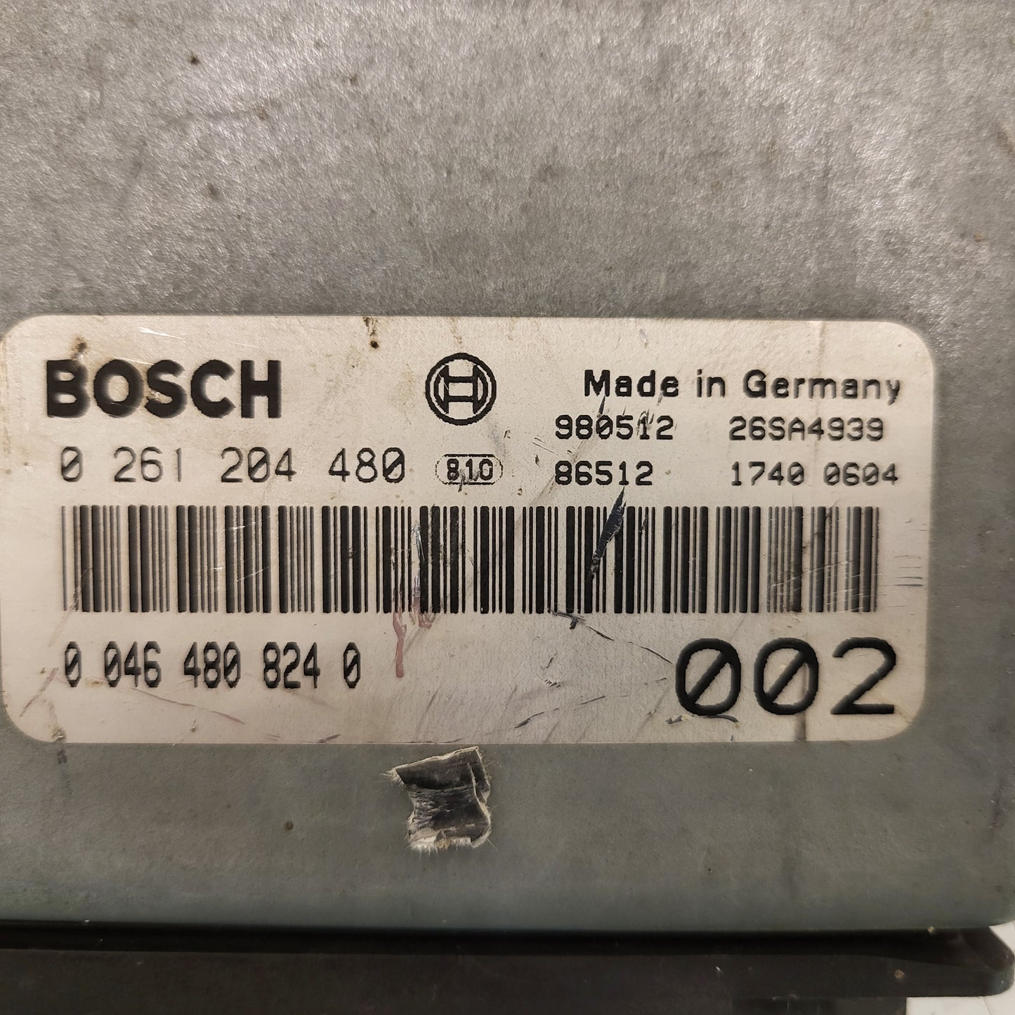 ALFA ROMEO 145 ECU / 0261204480 / 00464808240 / BOSCH