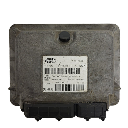 FIAT PANDA 1.1 ECU / 46817813 / IAW 4AF.P2 / 61600.625.01 / HW204 / MAGNETI MARELLI