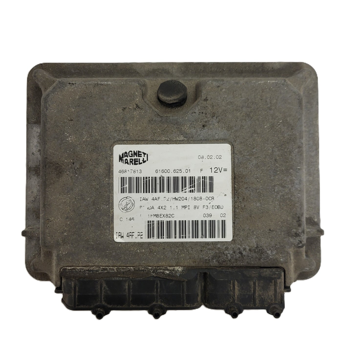FIAT PANDA 1.1 ECU / 46817813 / IAW 4AF.P2 / 61600.625.01 / HW204 / MAGNETI MARELLI