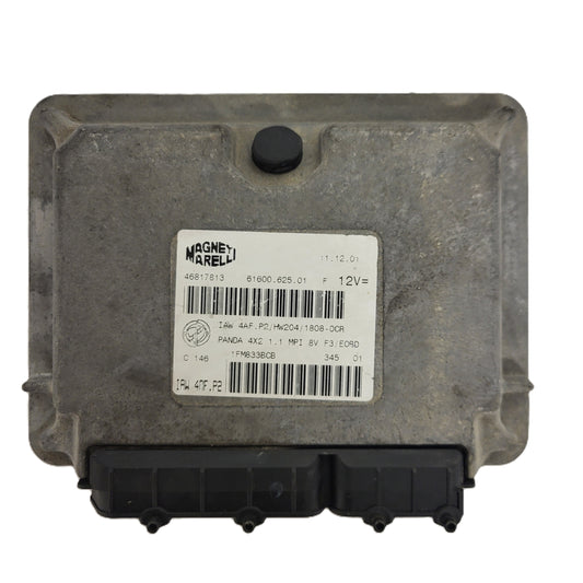 FIAT PANDA 1.1 ECU / 46817813 / IAW 4AF.P2 / 61600.625.01 / HW204 / MAGNETI MARELLI