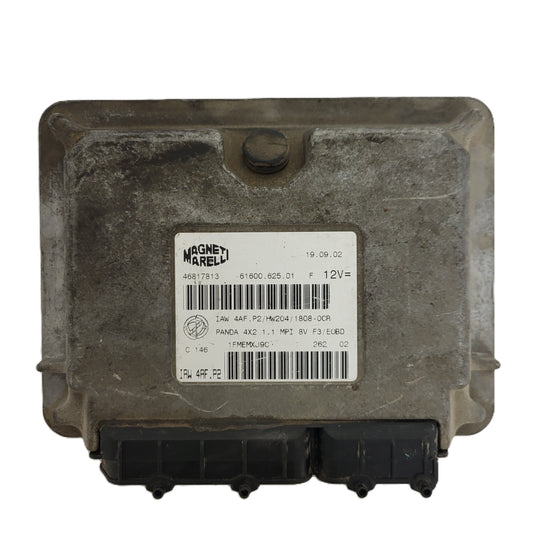 FIAT PANDA 1.1 ECU / 46817813 / IAW 4AF.P2 / 61600.625.01 / HW204 / MAGNETI MARELLI