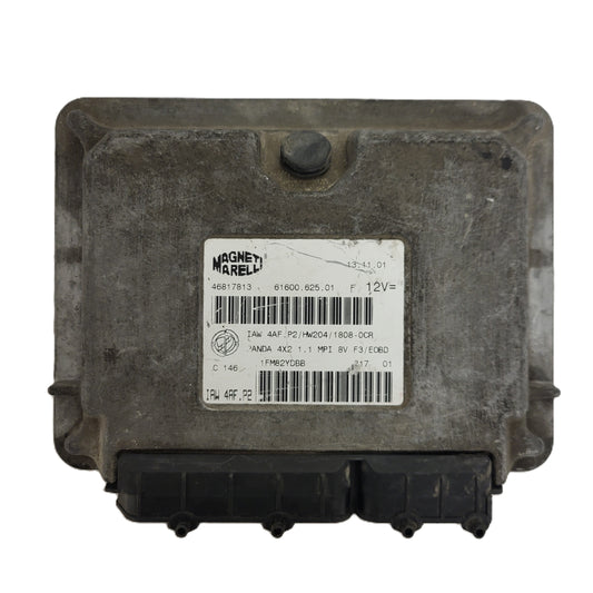 FIAT PANDA 1.1 ECU / 46817813 / IAW 4AF.P2 / 61600.625.01 / HW204 / MAGNETI MARELLI