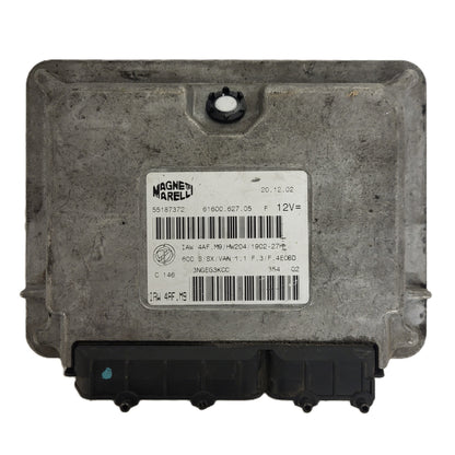 Fiat Seicento 600 ECU / 55187372 / IAW 4AF.M9 / 61600.627.05 / HW204 / MAGNETI MARELLI