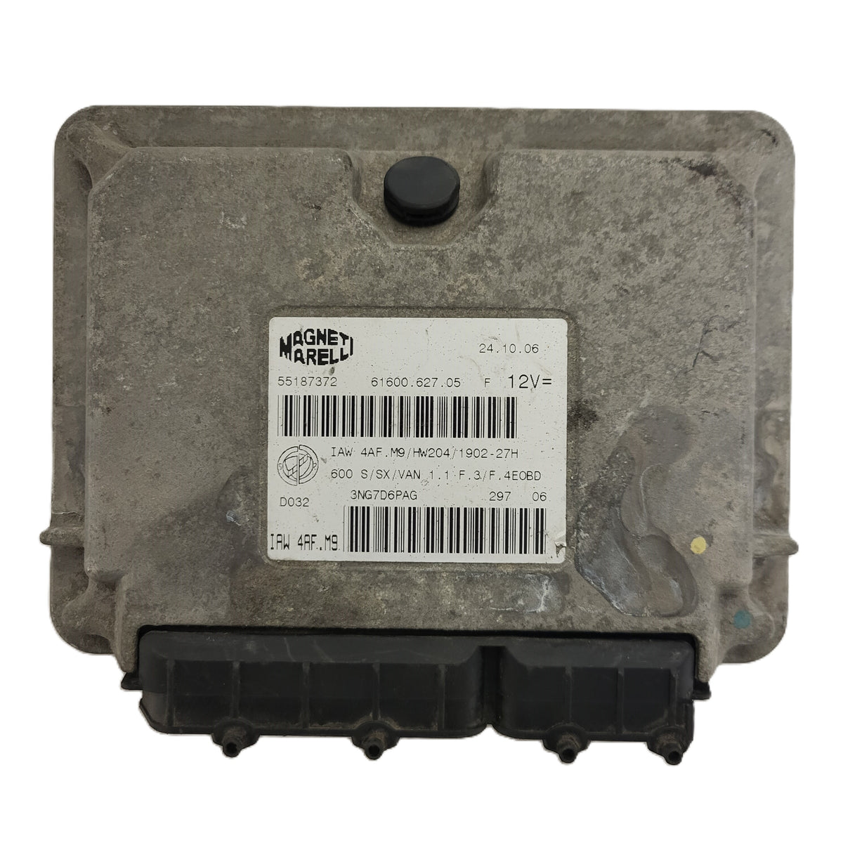 Fiat Seicento 600 ECU / 55187372 / IAW 4AF.M9 / 61600.627.05 / HW204 / MAGNETI - B69-17 - 1