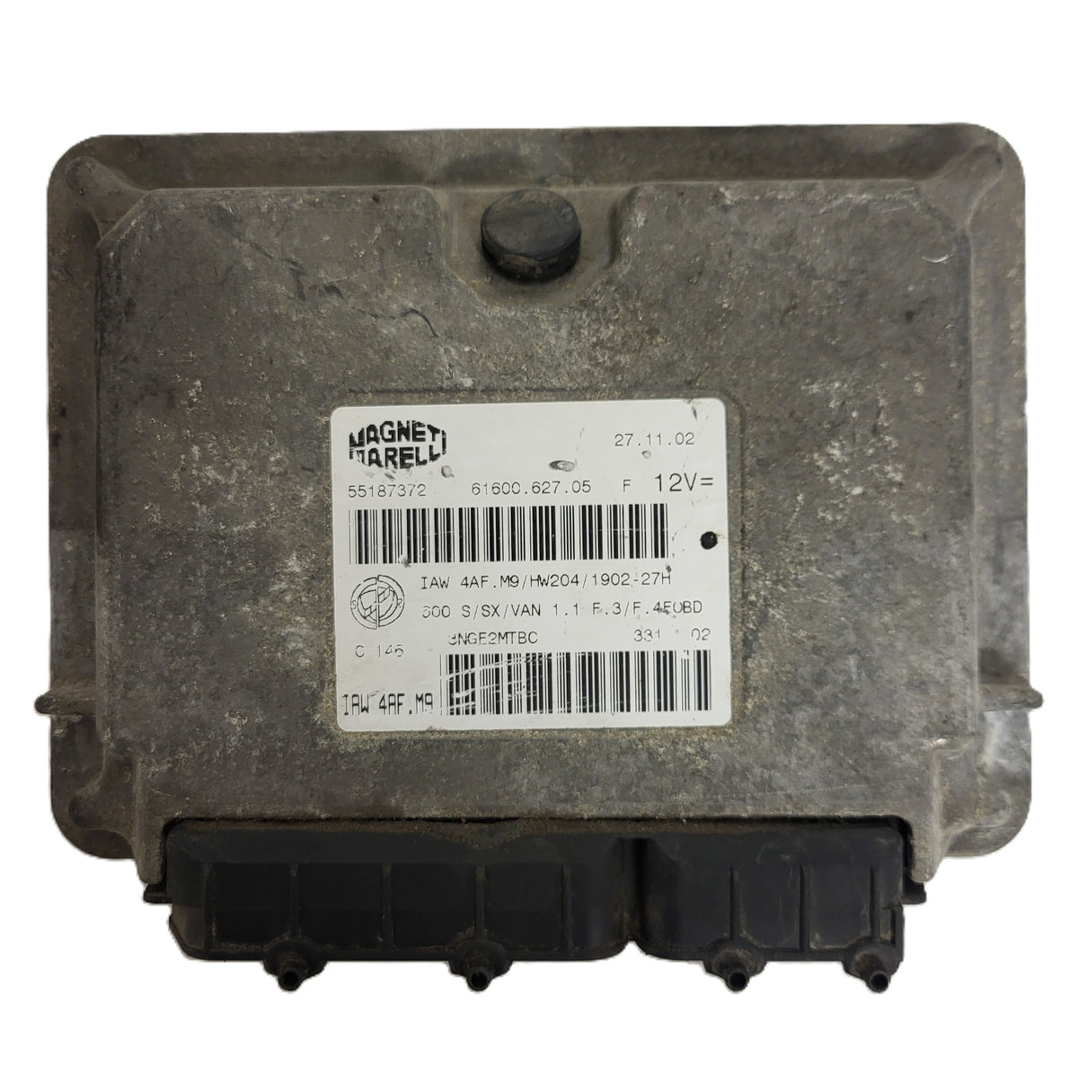 Fiat Seicento 600 ECU / 55187372 / IAW 4AF.M9 / 61600.627.05 / HW204 / MAGNETI - B69-20 - 1