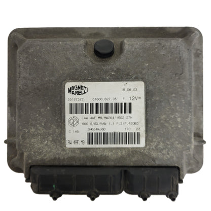 Fiat Seicento 600 ECU / 55187372 / IAW 4AF.M9 / 61600.627.05 / HW204 / MAGNETI - B69-23 - 1