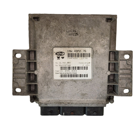 PEUGEOT 206 ECU / IAW 48P2.76 / 9643707380 / 9644925780 / MAGNETI MARELLI