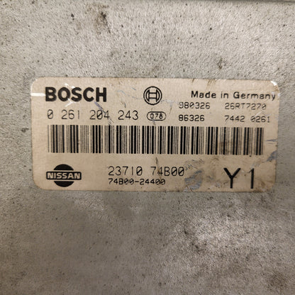 Nissan MICRA ECU / 0261204243 / 23710 74B00 / 74B00-24400 / BOSCH