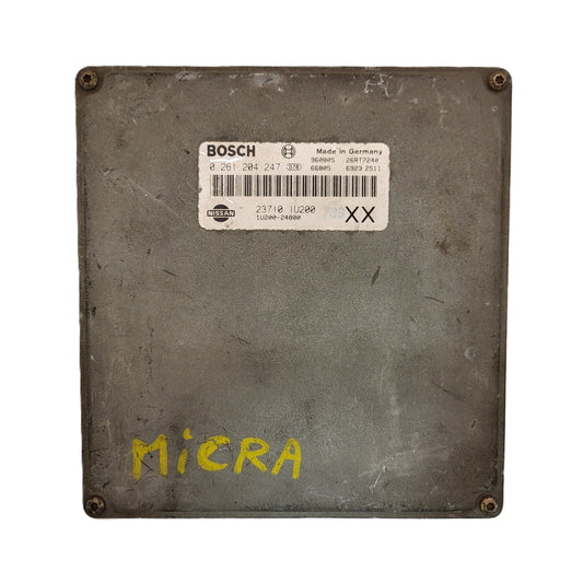Nissan MICRA ECU / 0261204247 / 23710 1U200 / 1U200-24800 / BOSCH