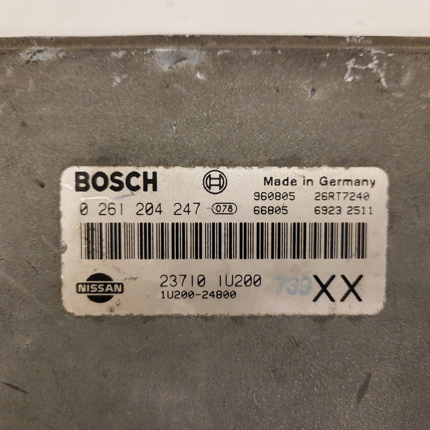 Nissan MICRA ECU / 0261204247 / 23710 1U200 / 1U200-24800 / BOSCH