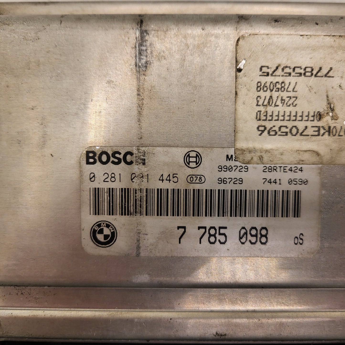 BMW E46 ECU / 0281001445 / 7785098 / 77785575 / BOSCH