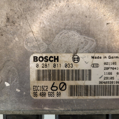 FIAT ULISSE LANCIA PHEDRA ECU / 0281011033 / 9648066580 / EDC15C2 / BOSCH