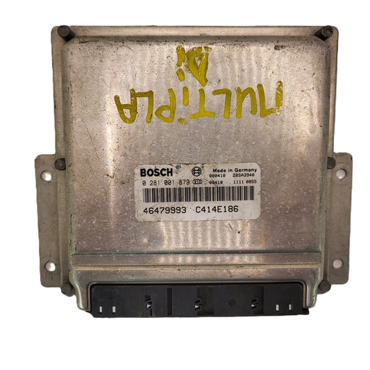 Fiat MULTIPLA ECU / 0281001879 / 46479993 / C414E186 / BOSCH