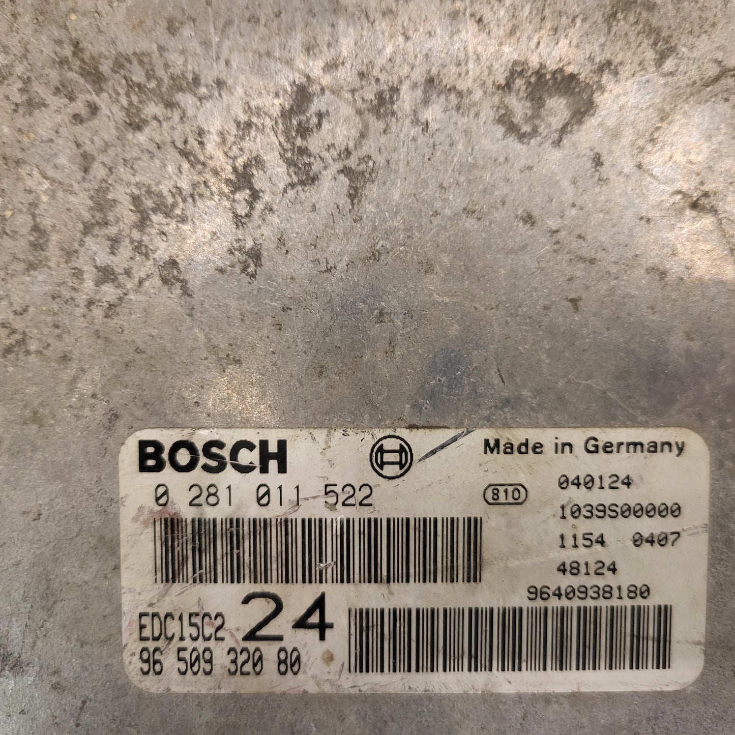 Fiat Ulisse 807 C8 ECU / 0281011522 / 9650932080 / 9640938180 / EDC15C2 / BOSCH
