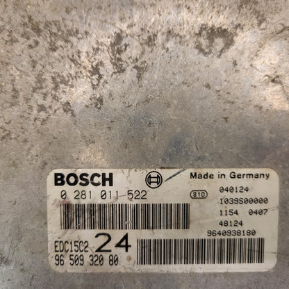 Fiat Ulisse 807 C8 ECU / 0281011522 / 9650932080 / 9640938180 / EDC15C2 / BOSCH