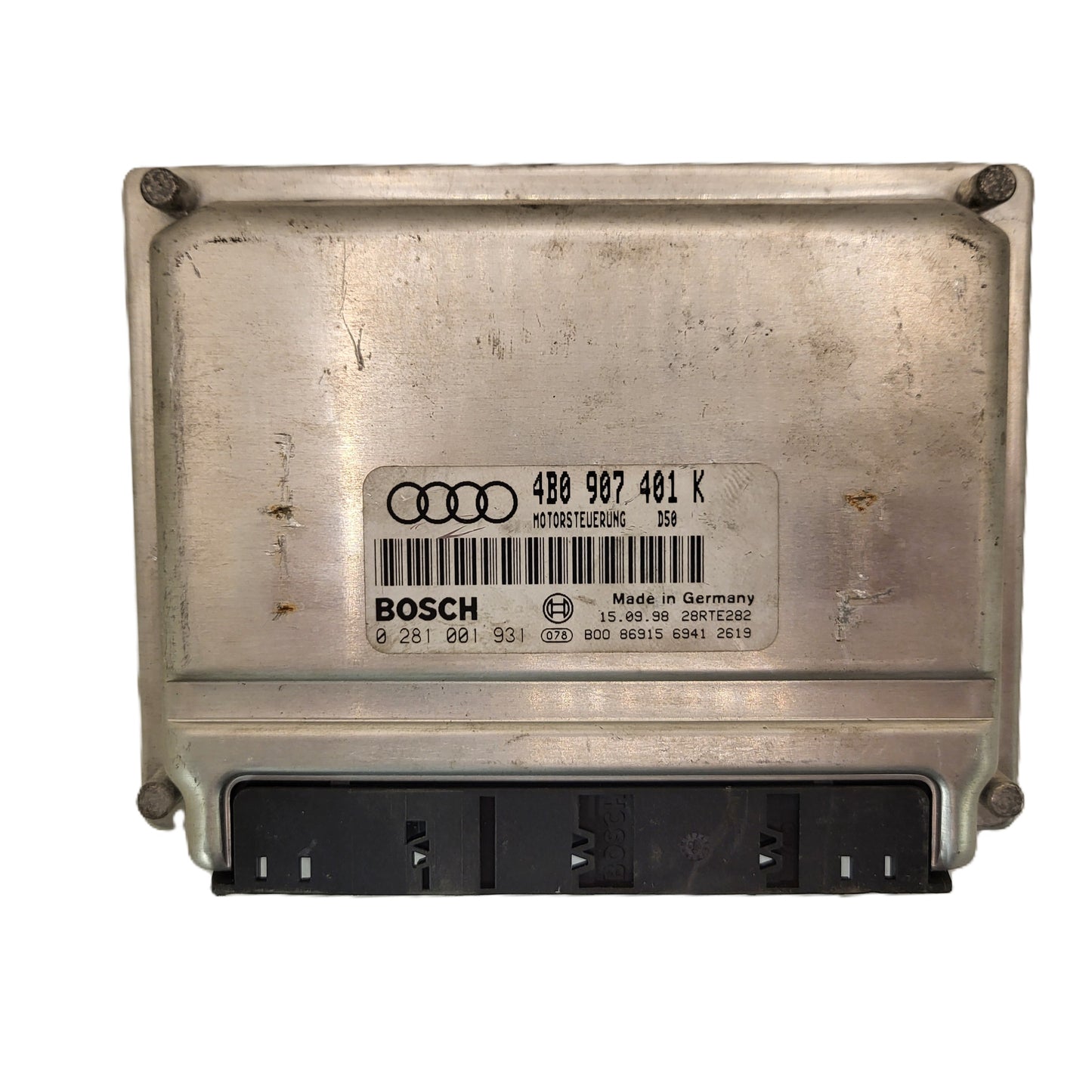 VW AUDI ECU / 4B0907401K / 0281001931 / BOSCH