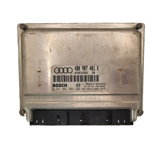 VW AUDI ECU / 4B0907401K / 0281001931 / BOSCH