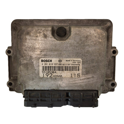 Fiat Stilo 1.9 JTD ECU / 0281010337 / 55185364 / BOSCH